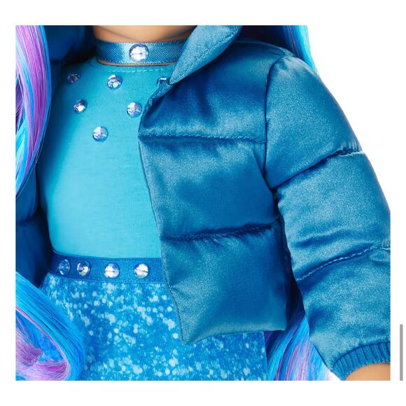 American Girl December BIRTHSTONE CHOKER Necklace Blue Beauty Topaz Accessory - Picture 4 of 8